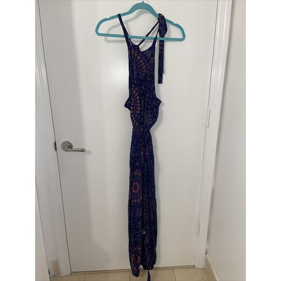 Balades Boho Belted Women's Full Length Romper Jumpsuit One Size - Picture 7 of 7